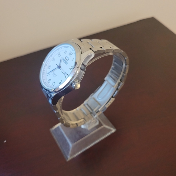 Men's Chenxi Silver Watch with Blue Accents - Picture 2 of 3